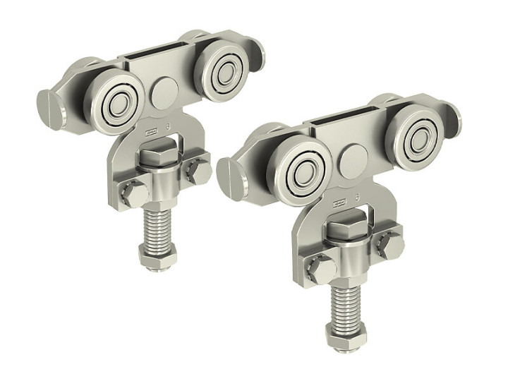 Kit de 2 montures en inox avec support