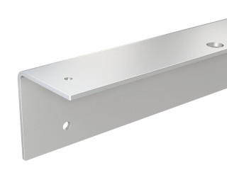 Équerre de fixation murale en acier zingué - porte 830 mm
