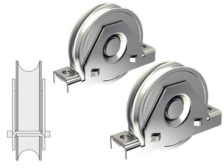 Kit de 2 montures à support intérieur en acier galvanisé