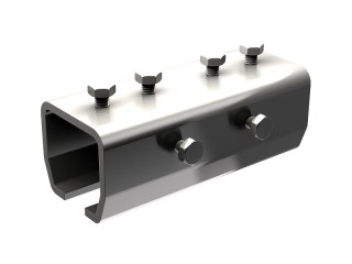 Support enveloppant en inox