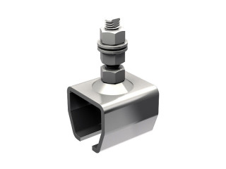 Support enveloppant en inox