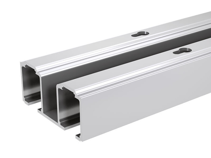 Rail double en aluminium