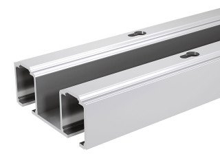 Rail double en aluminium