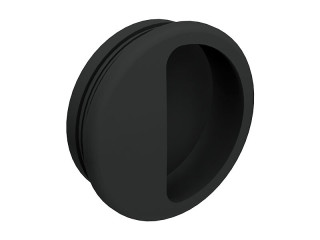 Poignée cuvette ronde noir