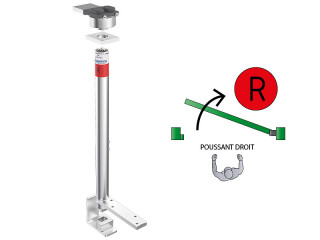 Kits pivots ferme-porte pour porte 200 kg – à souder – poussant droit