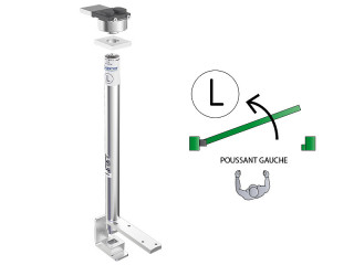 Kits pivots ferme-porte pour porte 200 kg – à souder – poussant gauche