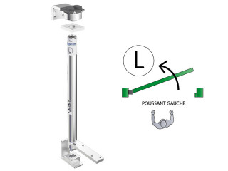 Kits pivots ferme-porte pour porte 200 kg – à visser – poussant gauche