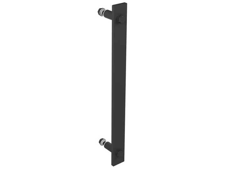 Poignée demi bâton en acier