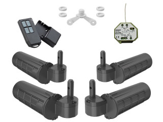 Double motorisation radio WIBAT® Ø16 gauche et droite
