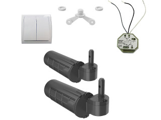 Double motorisation filaire WIBAT® Ø18 gauche
