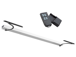 Motorisation radio WIBAT® linteau - baie de 800 à 1300 mm - blanc et noir