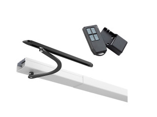Motorisation radio WIBAT® linteau - baie de 400 à 800 mm - blanc et noir