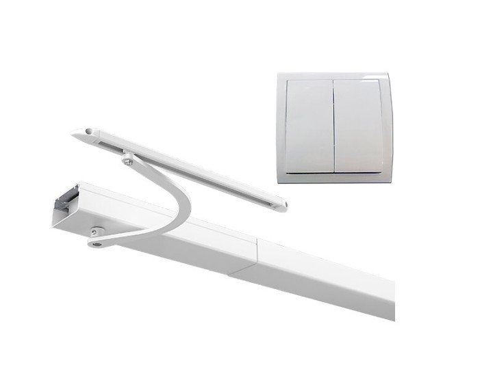 Motorisation filaire WIBAT® linteau - baie de 400 à 800 mm - blanc