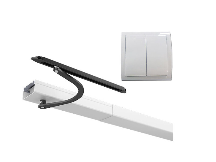 Motorisation filaire WIBAT® linteau - baie de 400 à 800 mm - blanc et noir