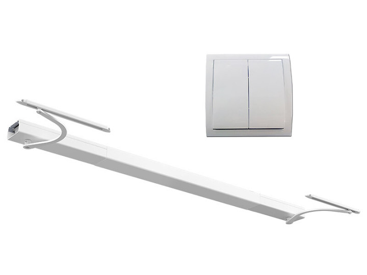 Motorisation filaire WIBAT® linteau - baie de 1300 à 1840 mm - blanc