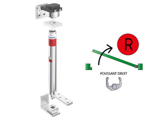 Kits pivots ferme-porte pour portillon 85 kg – à visser – poussant droit