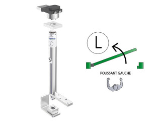 Kits pivots ferme-porte pour portillon 85 kg – à souder – poussant gauche