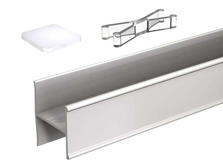 Profil H en aluminium - 1,80 m