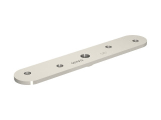 Platine inox 316L pour fixation sur chant