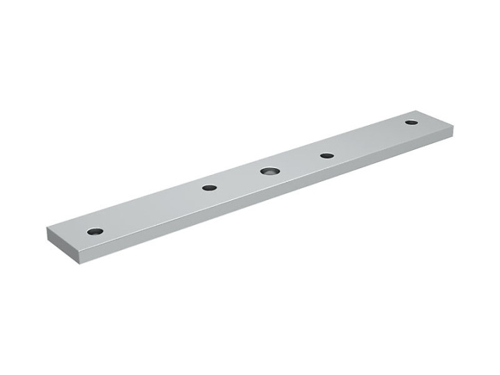 Platine en inox 316L pour fixation sur chant