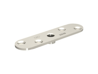 Platine inox 316L pour fixation sur chant