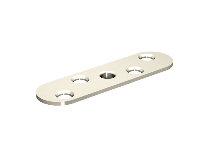 Platine INOX 304L pour fixation sur chant