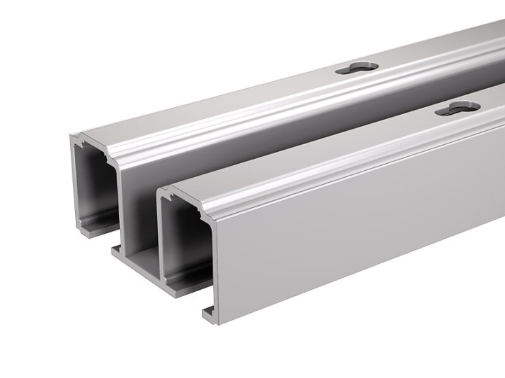 Rail double en aluminium - 1,40 m