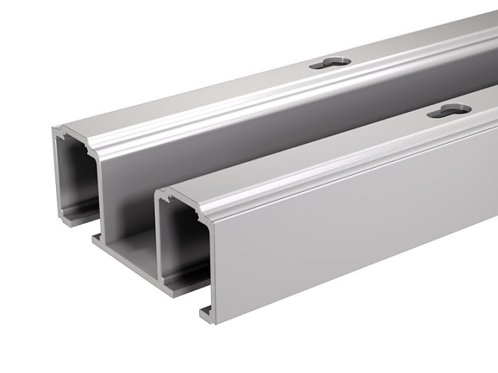 Rail double en aluminium - 1,40 m