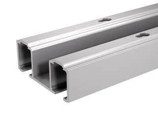 Rail double en aluminium - 1,40 m