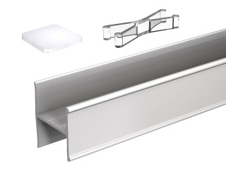 Profil H en aluminium - 1,80 m