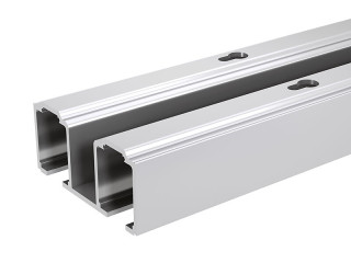 Rail double en aluminium