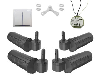 Double motorisation filaire WIBAT® Ø18 gauche et droite