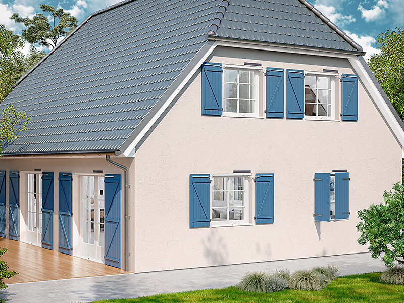 WIBAT® LINTEAU SOLAR - Motorisation Solaire à bras avec caisson aluminium pour volets battants